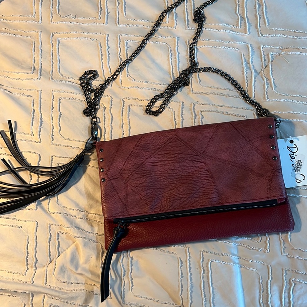 Maroon Mid Sized Purse